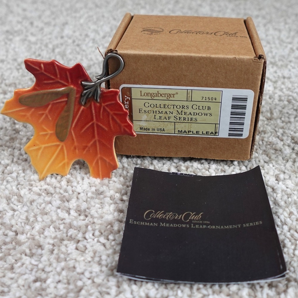 Longaberger 2010 Collectors Club‎ Eschman Meadows Leaf Series Maple Leaf 71504
